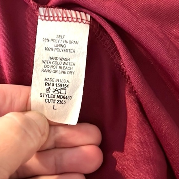 NWT FASHION NOVA, Don't Ruche Me Mesh Gown, Burgundy Wine, Instantly Slimming,L - Picture 9 of 16